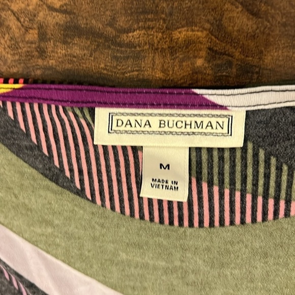 Colorful Dana Buchman Spandex Blend Dress with Side Tie, Sz. M. - Picture 6 of 13